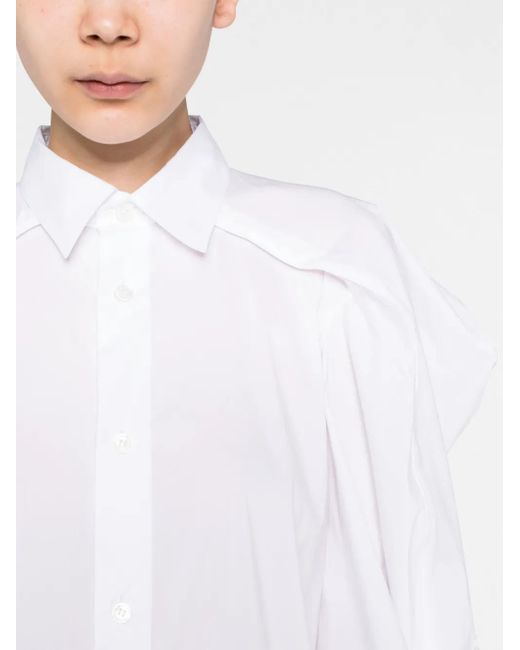 Chemise À Boutonnière Issey Miyake en coloris White