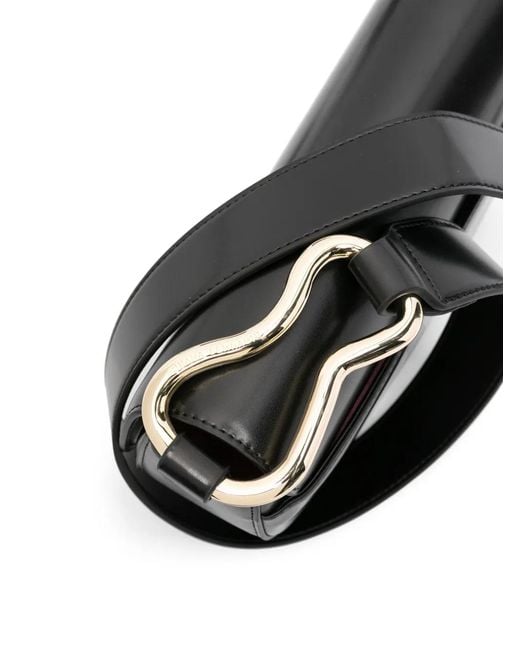 Chiara Ferragni Black Faux-Leather Shoulder Bag