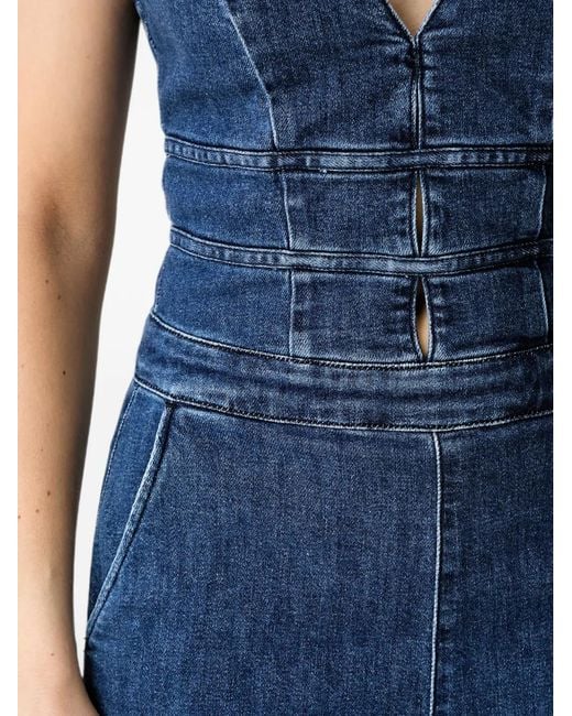 Guess Blue Halterneck Jumpsuit