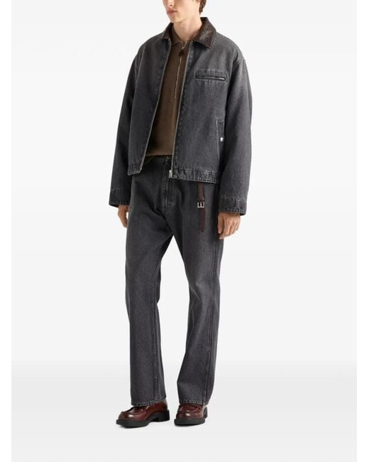 Prada Black Denim Blouson Jacket for men