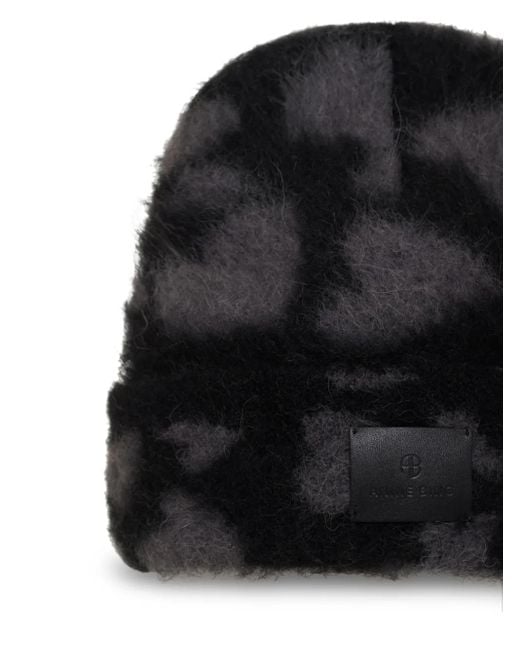 Anine Bing Black Elia Beanie