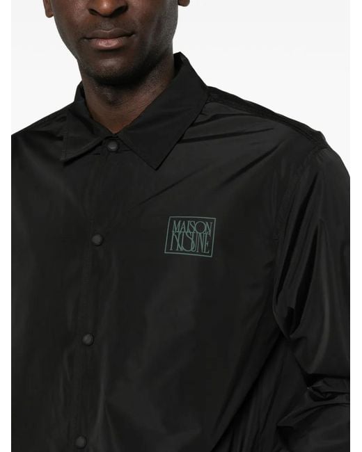 Maison Kitsuné Black Coach Jacket for men