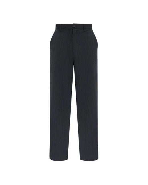 AllSaints Blue Straight Trousers for men