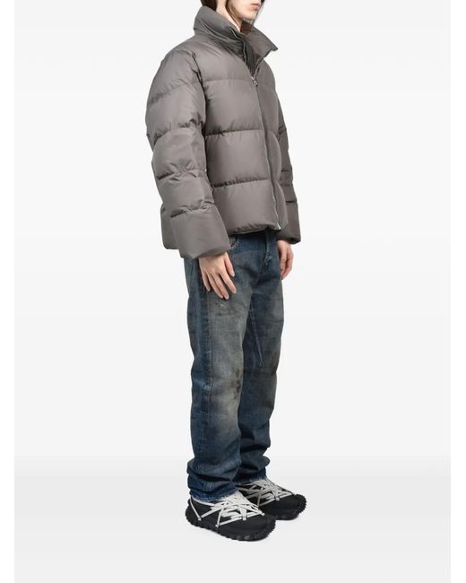 Moncler Gray Cyclopic Down-Padded Jacket for men