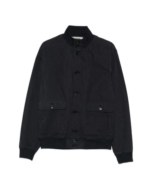 Aspesi Blue Front-Pocket Jacket for men