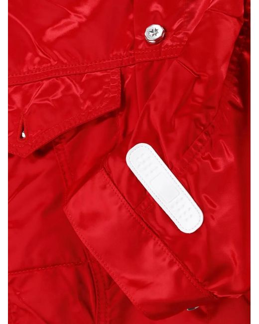 PDF Red Logo-Detail Bomber Jacket for men