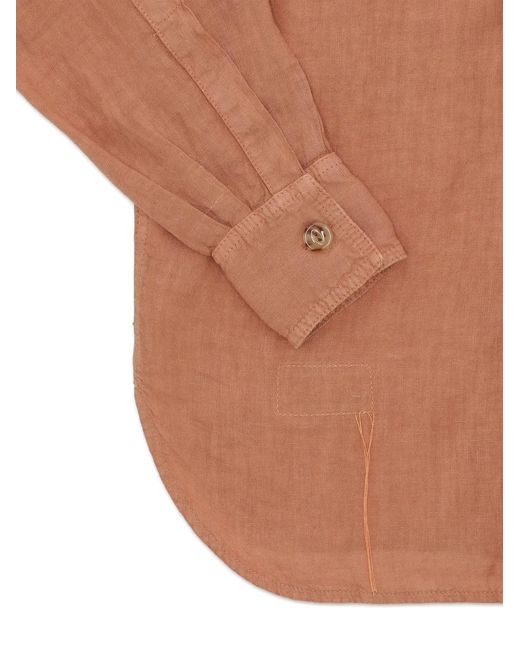 Fortela Brown Bia Linen Shirt
