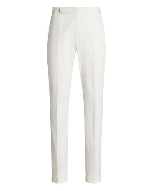 Ralph Lauren White Cotton Trousers for men