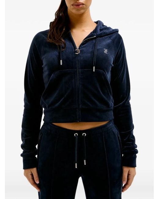 Juicy Couture Blue Zip-Up Hoodie