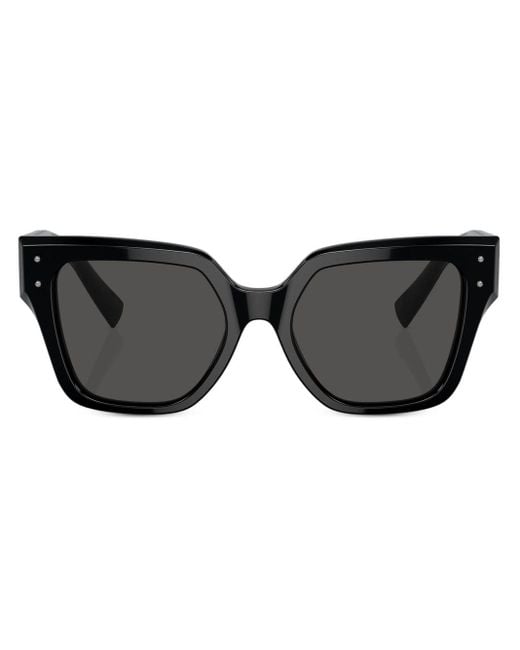 Dolce & Gabbana Black Transparent Square-frame Sunglasses