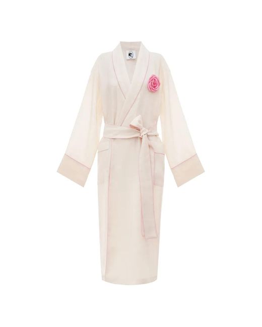 Sleeper White Rose Linen Robe