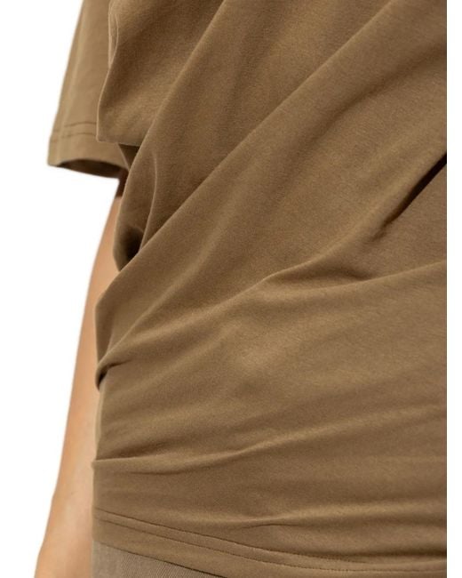 Christopher Esber Natural Draped Cotton Top