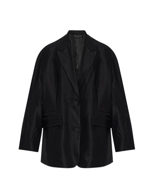 AllSaints Black Charley Oversized Jacket