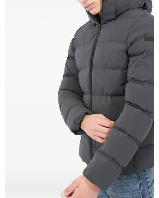 Rrd Gray Hooded Quilted Jacket for men