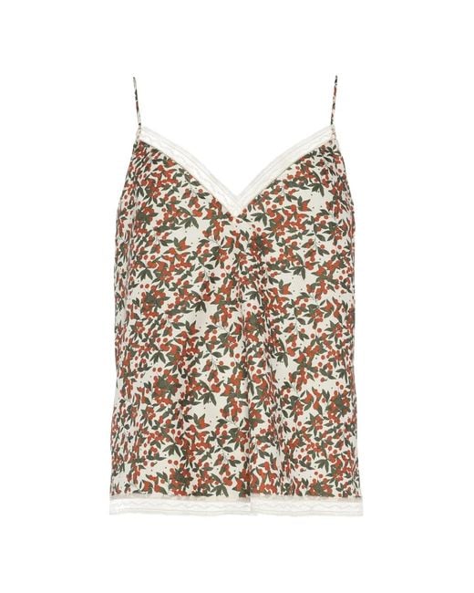Eres Natural Perlettes Lace-Trim Camisole