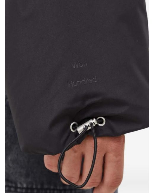 Won Hundred Black Axl Hooded Puffer Jacket for men