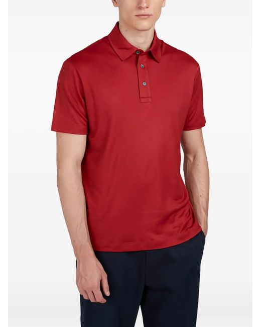 Paul & Shark Red Cotton Polo Shirt for men