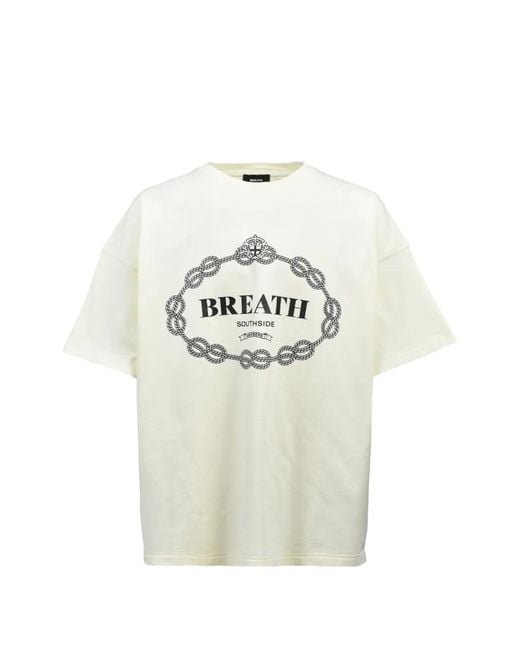 BREATH White Logo-Print T-Shirt for men