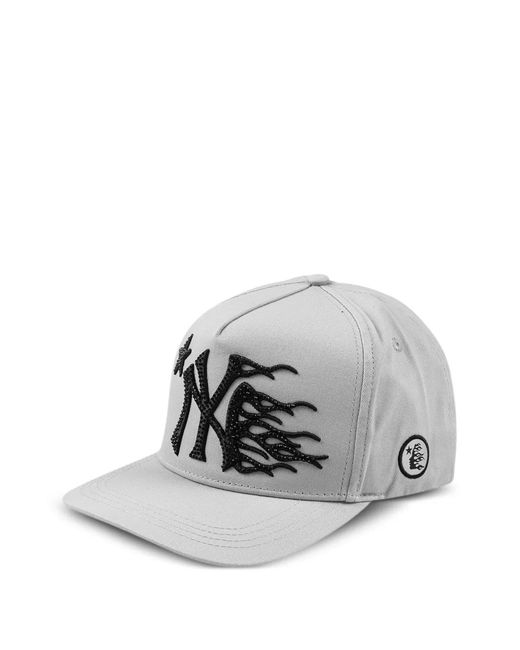 HELLSTAR Gray Ny Flame Cap for men