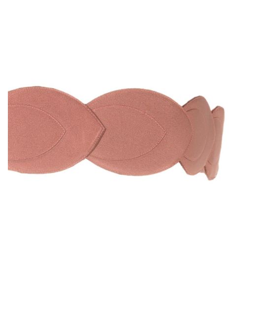 Adriana Degreas Pink Geometric Orquidea Vintage Strapless Bikini
