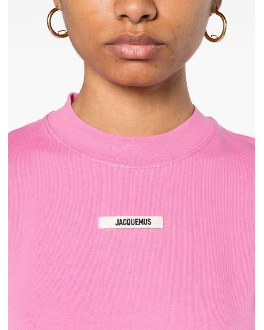 Jacquemus Le T-shirt Gros Grain Tシャツ Pink