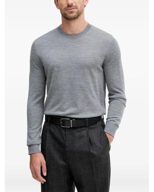 Liu Jo Gray Crew-Neck Sweater for men