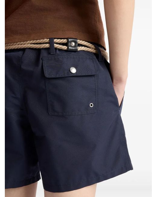 Prada Blue Technical Swim Shorts for men
