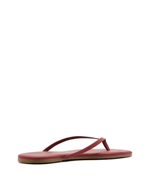 TKEES Red Flip-Flops Mit Eckiger Kappe