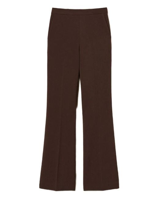 Twinset Black Ausgestellte High-Waist-Hose