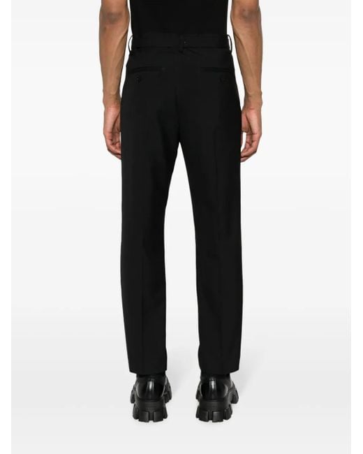 Sacai Black Melton Tailored Trousers for men