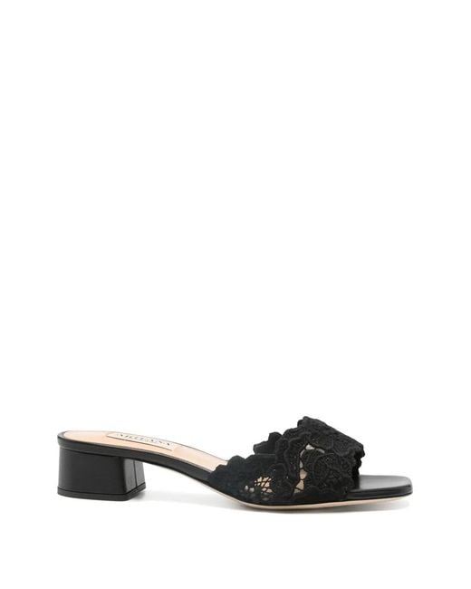 Arteana Black Como 35 Lace Heeled Sandals