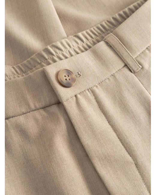 Gabba Natural Gabnapoli 19 Phin Pleated Elasticated-Waistband Trousers for men