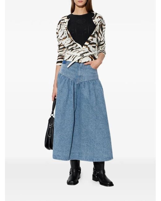 Ganni Black Top With A Patch