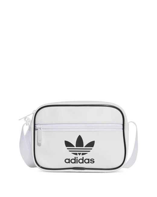 Adidas White Mini Airliner Bag for men