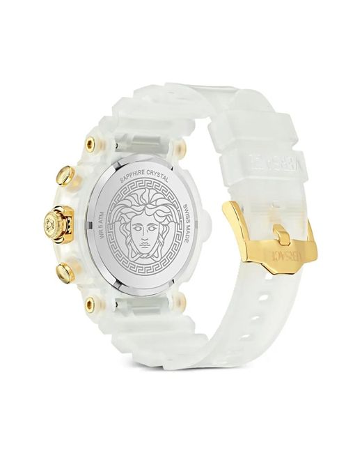 Versace White V-Real Active Chrono 45Mm for men