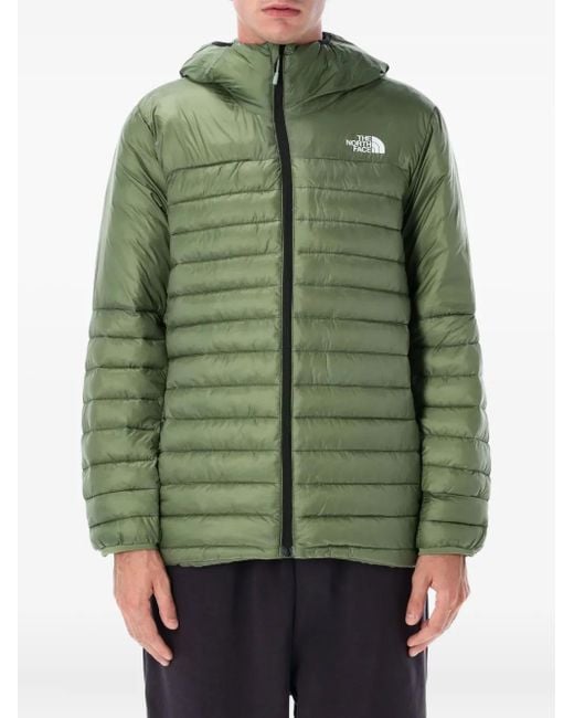 The North Face Gewatteerd Jack Met Capuchon in het Green voor heren