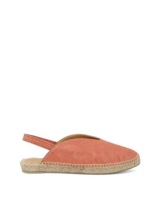 Castaner Brown Slingback Flat Espadrilles