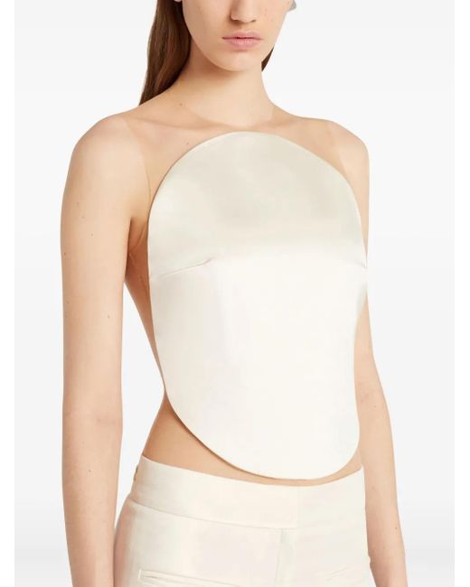 Courreges シアーパネル ボディスーツ White