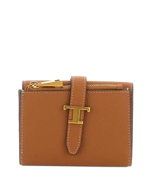 Tod's Brown T-Detail Wallet
