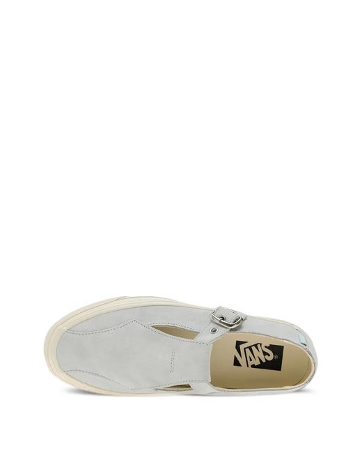 Vans White Mary Jane Buckle Sneakers