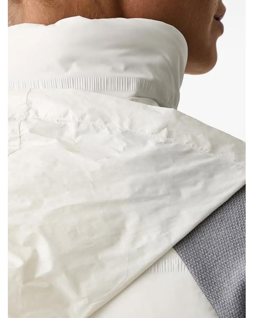 Patrizia Pepe White Quilted Panelled Jacket
