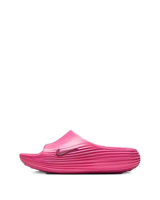 Nike Pink Reactx Ribbed Slides