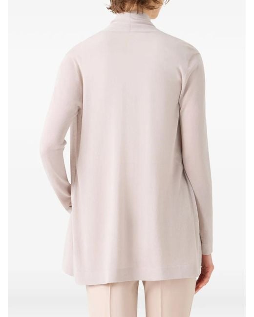 Akris Pink Shawl-Collar Silk-Blend Cardigan