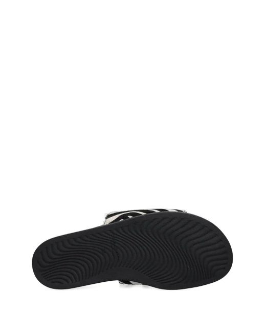 Vagabond Black Effie Zebra-Print Slides