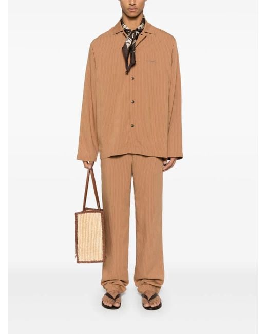 Nanushka Natural Einar Trousers for men