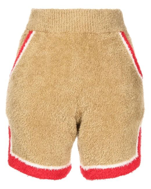 Undercover Natural Side-Stripe Towelling Shorts