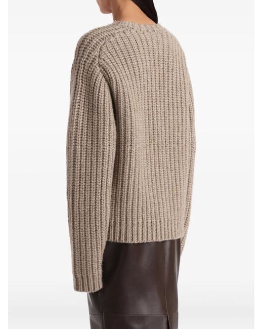Khaite Brown Natt Ribbed Sweater