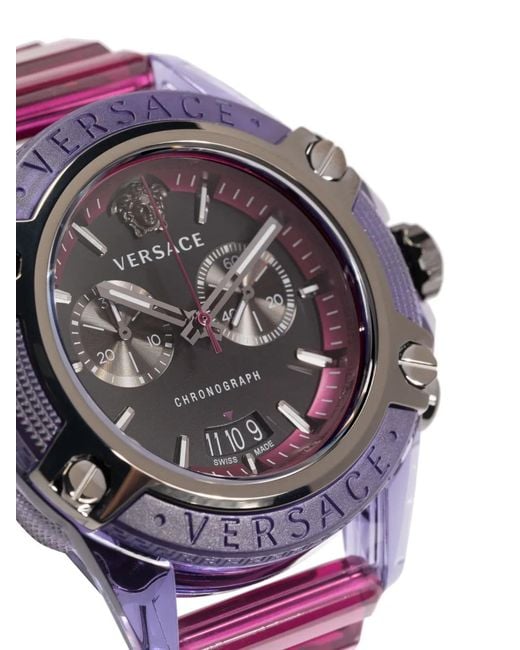 Versace Purple Icon Active Chrono 44Mm for men