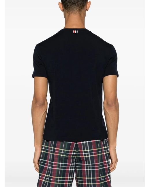 Thom Browne Black Wool T-Shirt for men