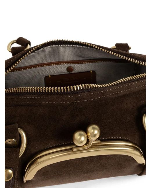 COACH White Kisslock Barrel 28 Shoulder Bag